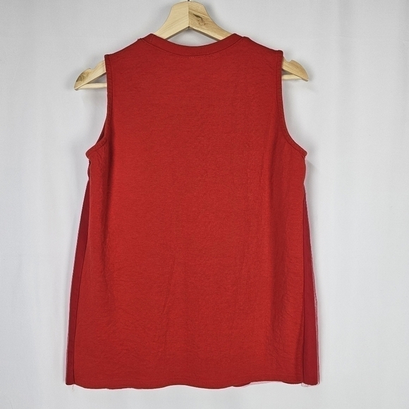 WANT Sleeveless Ruffle Blouse with Tulle - Picture 2 of 6